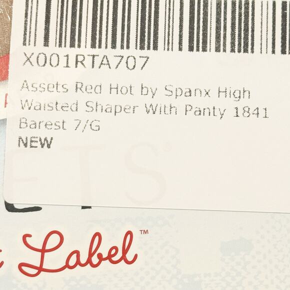 Assets Red Hot by Spanx High Waisted Mid Thigh Shaper with Panty Size 7G NWT - Picture 10 of 11
